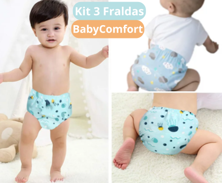 Kit 3 Fraldas para desfralde BabyComfort